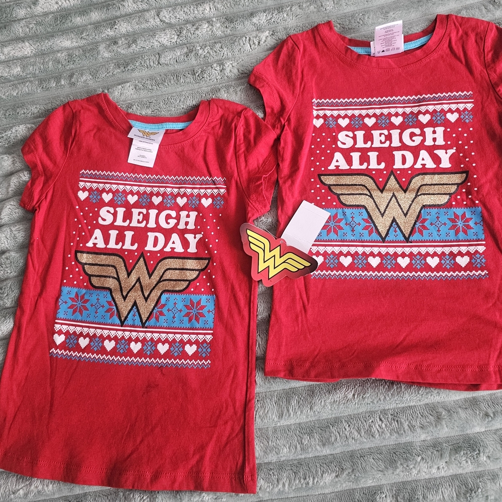 Red Wonder Woman Graphic T-Shirts